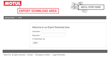 Tablet Screenshot of motul-export.de